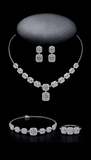 Emerald shape Moissanite Diamond Set -  طقم الماس موزنايت