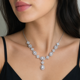 Princess Moissanite Diamond  Necklace | قلادة الماس الموزنايت