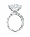 pear -cut Moissanite diamond ring -11.27  carat - خاتم الماس موزنايت