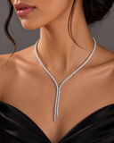 3mm | Moissanite Diamond Tennis Necklace | 0.15 carat |  قلادة الماس الموزنايت تنس