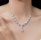 Princess Moissanite Diamond  Necklace | قلادة الماس الموزنايت