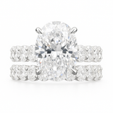 13.1 carat | Oval Moissanite Diamond Ring - خاتم الماس موزنايت - قطعتين