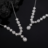 Princess Moissanite Diamond  Necklace | قلادة الماس الموزنايت