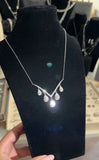 Moissanite Diamond  Necklace 12ct pear shape |   قلادة الماس الموزنايت