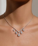 Moissanite Diamond  Necklace 12ct pear shape |   قلادة الماس الموزنايت