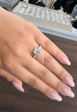 Oval  3ct Moissanite Diamond Ring - خاتم الماس موزنايت
