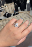 Pear 2.5CT Moissanite Diamond Ring - خاتم الماس موزنايت