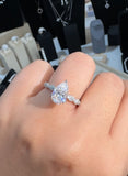 Pear 3CT Moissanite Diamond Ring - خاتم الماس موزنايت