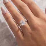 Oval  3ct Moissanite Diamond Ring - خاتم الماس موزنايت