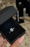 Oval  3ct Moissanite Diamond Ring - خاتم الماس موزنايت
