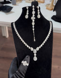 Pear shape Moissanite Diamond Set - طقم الماس موزنايت