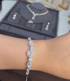 Pear shape Moissanite Diamond Set - طقم الماس موزنايت