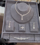 Pear shape Moissanite Diamond Set - طقم الماس موزنايت