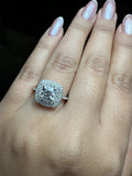 Cushion Moissanite Diamond Ring -  خاتم الماس موزنايت