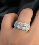 4 Oval  Diamond |  Moissanite Diamond Ring - خاتم الماس موزنايت
