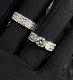 1ct -Brilliant Moissanite Diamond Ring - خاتم الماس موزنايت - قطعتين