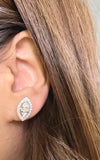 Moissanite Diamond Earring- -حلق الماس الموزنايت