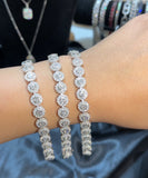 lady Moissanite Diamond Bracelet  - اسوارة الماس الموزنايت