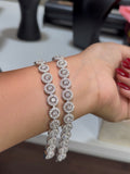 lady Moissanite Diamond Bracelet  - اسوارة الماس الموزنايت