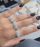 Moissanite Fancy Diamond Ring  -  خاتم الماس موزنايت