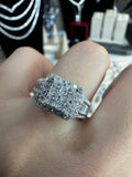 Moissanite Diamond Ring Glistening  - خاتم الماس موزنايت