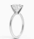 3 ct Round Brilliant Cut Solitaire Diamond Engagement Ring - خاتم الماس موزنايت