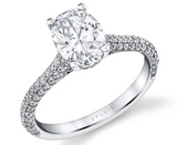 Oval Diamond Moissanite Ring -  خاتم الماس موزنايت |  3 قيراط