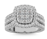 Moissanite Diamond Ring queen - خاتم الماس موزنايت