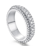 Moissanite Diamond Ring - Band -  خاتم الماس موزنايت