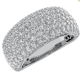 87pcs  Moissanite Diamond Band -  خاتم الماس موزنايت