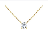 Moissanite Necklace brilliant shape - قلادة الماس الموزنايت