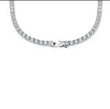 Moissanite Diamond Tennis Necklace | 0.5 carat |  قلادة الماس الموزنايت تنس | نص قيراط لكل الماسة