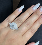 brilliant Moissanite Diamond  Set  - طقم الماس موزنايت