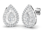 Moissanite Diamond Earring- -حلق الماس الموزنايت