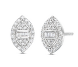 Moissanite Diamond Earring- -حلق الماس الموزنايت