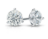 Solitaire mossnite diamond earring- -حلق الماس الموزنايت   | قيراط لكل واحدة