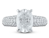 Oval  3ct Moissanite Diamond Ring - خاتم الماس موزنايت