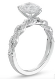 Pear 3CT Moissanite Diamond Ring - خاتم الماس موزنايت