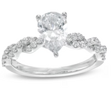Pear 3CT Moissanite Diamond Ring - خاتم الماس موزنايت