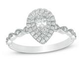 Pear 2.5CT Moissanite Diamond Ring - خاتم الماس موزنايت