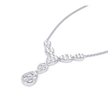 Moissanite Diamond  Necklace  pear shape |   قلادة الماس الموزنايت