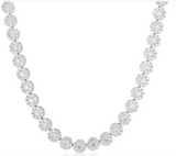 Brilliant shape Moissanite Diamond  Necklace |   قلادة الماس الموزنايت