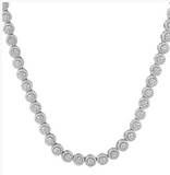 Brilliant shape Moissanite Diamond  Necklace |   قلادة الماس الموزنايت