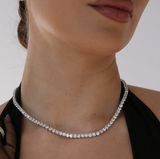 Moissanite Diamond Tennis Necklace | 0.3 carat |  قلادة الماس الموزنايت تنس