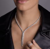 3mm | Moissanite Diamond Tennis Necklace | 0.15 carat |  قلادة الماس الموزنايت تنس