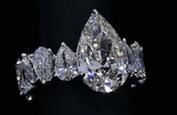 5 carat  Moissanite Diamond Ring - pear shape  -  خاتم الماس موزنايت