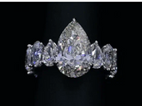 5 carat  Moissanite Diamond Ring - pear shape  -  خاتم الماس موزنايت