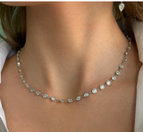 Moissanite Diamond Tennis Necklace | 0.1 ct قلادة الماس الموزنايت