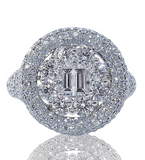 Moissanite Diamond Ring - خاتم الماس موزنايت