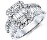 Moissanite Diamond Ring - خاتم الماس موزنايت